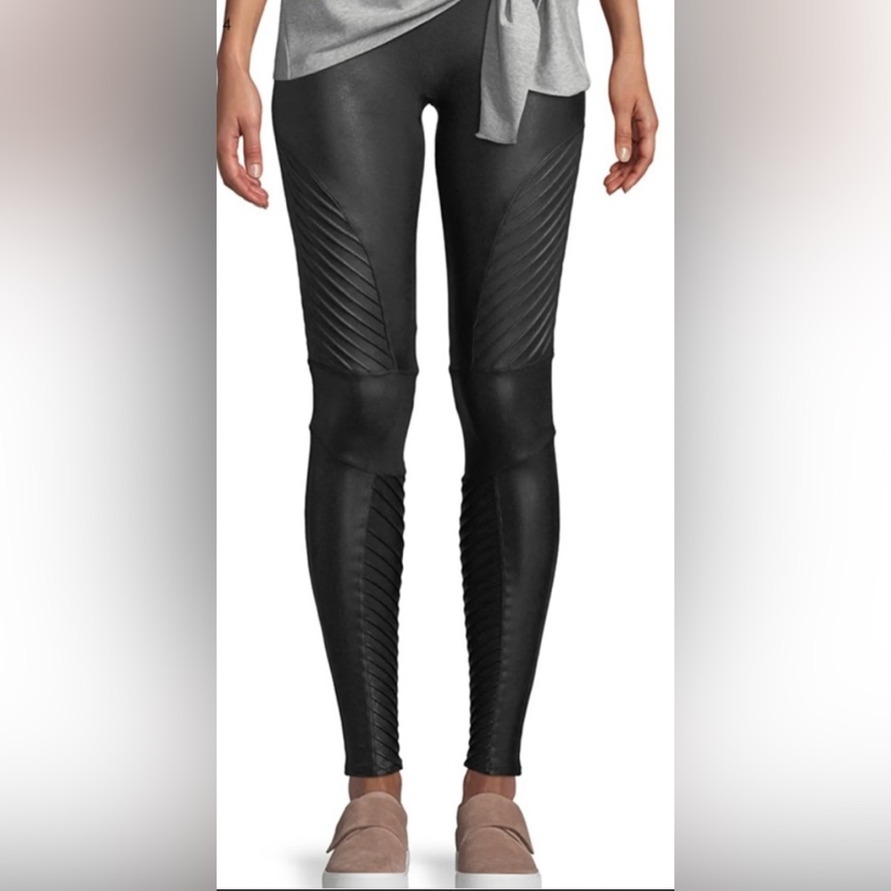 Spanx Moto Faux Leather Leggings SMALL
